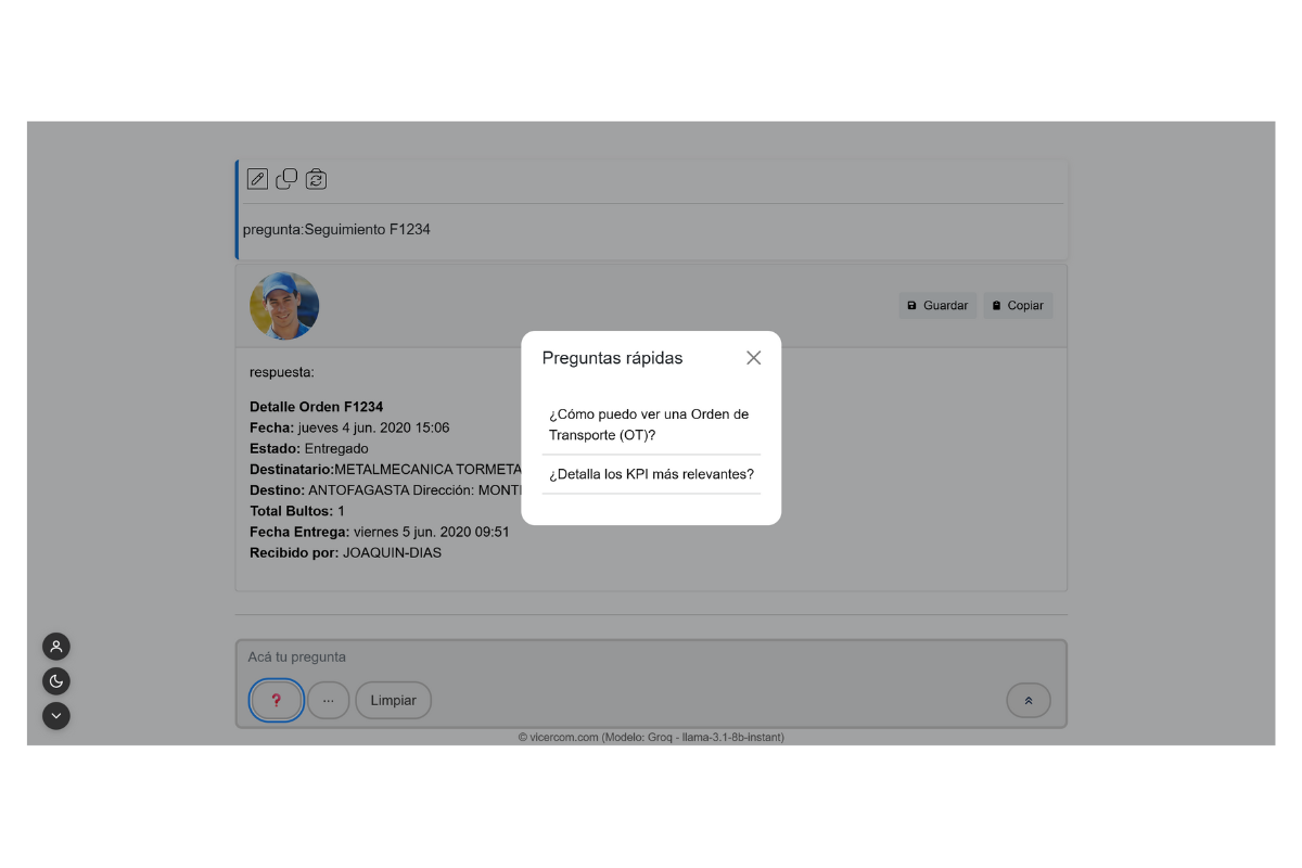 Consulta pública de OT